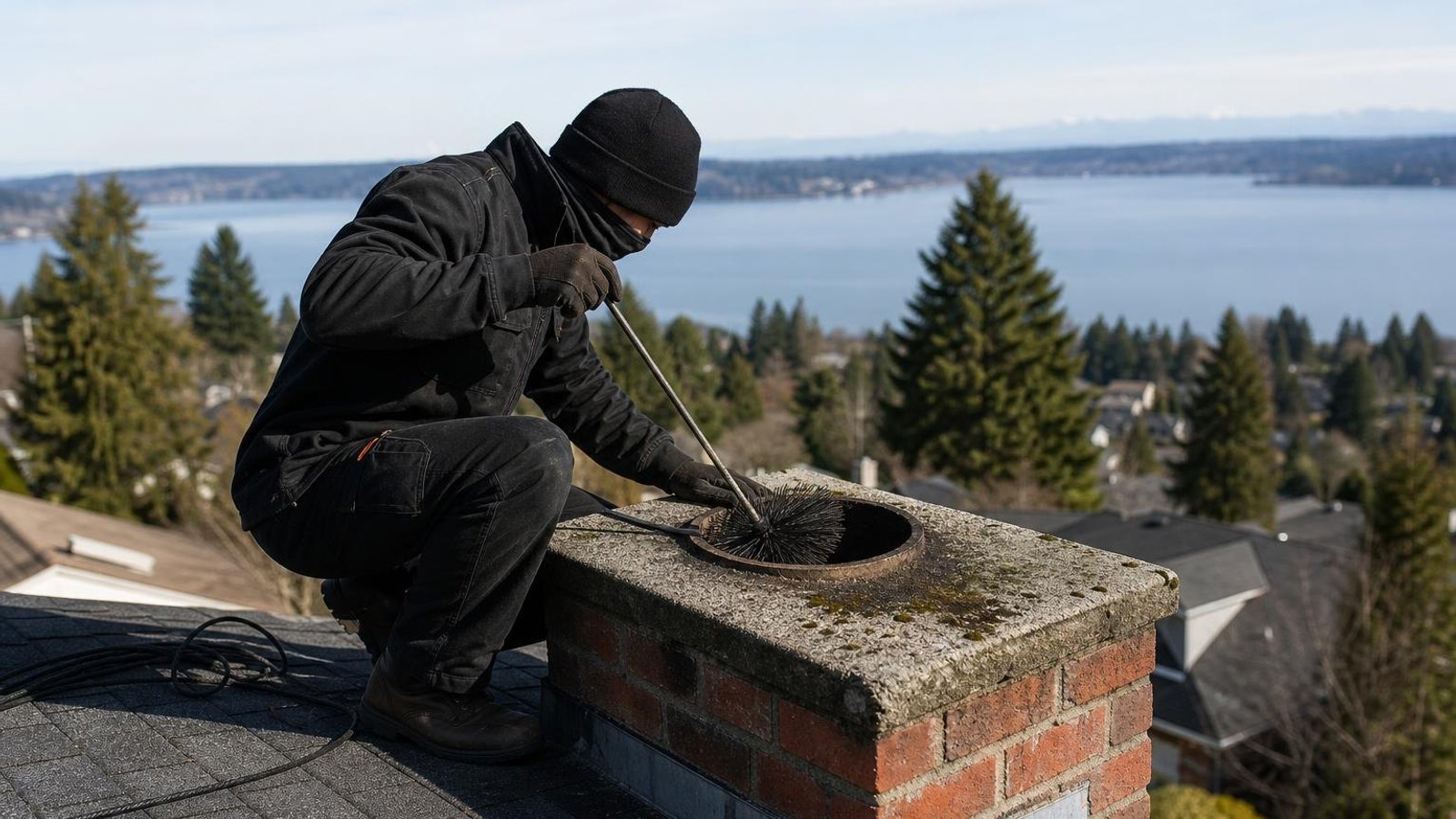 Practical chimney sweep & inspection in Bellevue